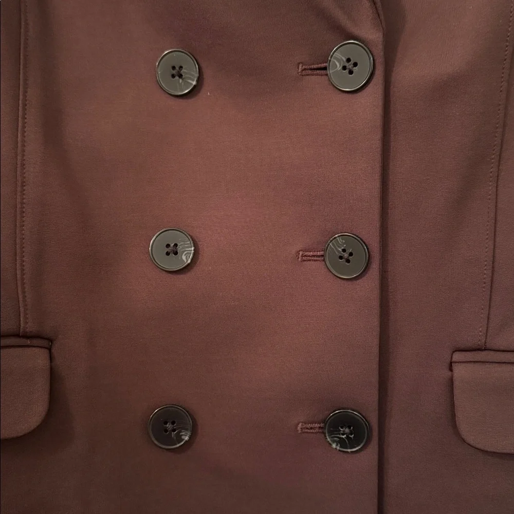 Express Double Breasted Jacket / Blazer. Large. Chocolate Brown. - Picture 4 of 8